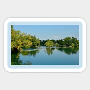 Una River in Bihac, Bosnia Sticker